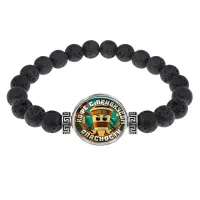 Браслет из лавы, Капучино Ассасино M0109003