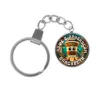 Брелок, нержавеющая сталь, с кольцом для ключей, Капучино Ассасино M0109061