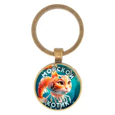 Круглый брелок, цвет бронза, Триппи Троппи M0110017