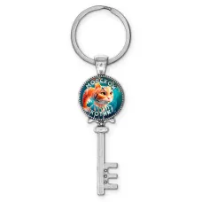 Брелок ключ, цвет серебро, с кольцом для ключей, Триппи Троппи M0110044