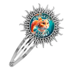 Заколка металлическая, цвет серебро, Триппи Троппи M0110045