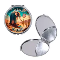 Круглое складное зеркало, цвет серебро, Лирили Ларила M0111016