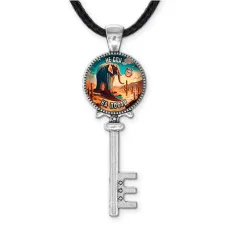 Кулон ключ, цвет серебро, со шнурком, Лирили Ларила M0111043