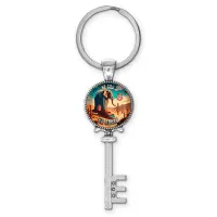 Брелок ключ, цвет серебро, с кольцом для ключей, Лирили Ларила M0111044