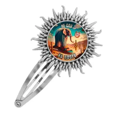 Заколка металлическая, цвет серебро, Лирили Ларила M0111045