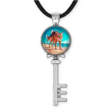 Кулон ключ, цвет серебро, со шнурком, Трулемиро Трулечино M0112043