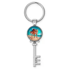 Брелок ключ, цвет серебро, с кольцом для ключей, Трулемиро Трулечино M0112044