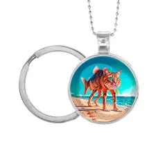 Кулон-брелок, цвет серебро, с цепочкой и кольцом, Трулемиро Трулечино M0112054