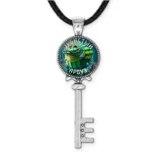 Кулон ключ, цвет серебро, со шнурком, Глорбо Фрутодрило M0113043