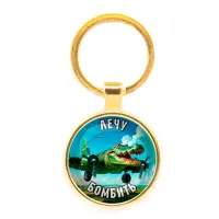 Круглый брелок, цвет золото, Крокодило Бомбардиро M0114019