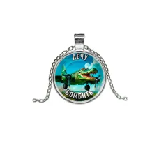 Кулон, цвет серебро, с цепочкой, Крокодило Бомбардиро M0114026