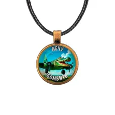 Кулон, цвет бронза, со шнурком, Крокодило Бомбардиро M0114029