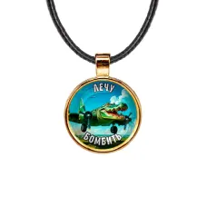 Кулон, цвет золото, со шнурком, Крокодило Бомбардиро M0114033