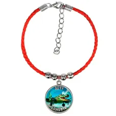 Браслет из красного шнура, Крокодило Бомбардиро M0114047