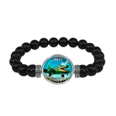 Браслет из черного агата, Крокодило Бомбардиро M0114056