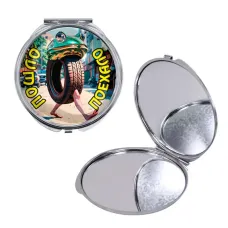 Круглое складное зеркало, цвет серебро, Бонека Амбалабу M0115016