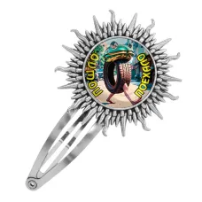 Заколка металлическая, цвет серебро, Бонека Амбалабу M0115045