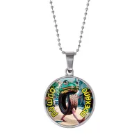 Кулон, цвет серебро, с цепочкой, Бонека Амбалабу M0115053