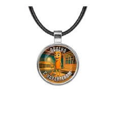 Кулон, цвет серебро, со шнурком, Тунг Тунг Тунг Сахур M0116027