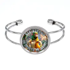 Браслет металлический, цвет серебро, Шампанзини Бананини M0117034