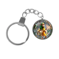 Брелок, нержавеющая сталь, с кольцом для ключей, Шампанзини Бананини M0117061