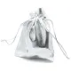 Серебряный блестящий мешочек, 10х12см MS008S-01