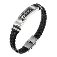 Кожаный браслет Лови волну B0305013