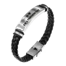 Кожаный браслет Я люблю Екатеринбург B0706013