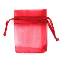 Мешочек органза 5х7см красный MS011R