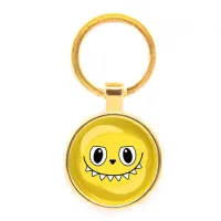 Круглый брелок, цвет золото, По мотивам Лабубу M0118019