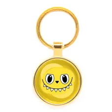 Круглый брелок, цвет золото, По мотивам Лабубу M0118019
