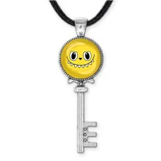 Кулон ключ, цвет серебро, со шнурком, По мотивам Лабубу M0118043