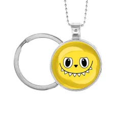 Кулон-брелок, цвет серебро, с цепочкой и кольцом, По мотивам Лабубу M0118054