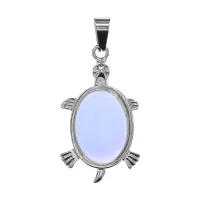 Кулон Черепаха, 3х2см, лунный камень BJK479-01