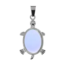 Кулон Черепаха, 3х2см, лунный камень BJK479-01