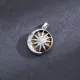 Кулон Полумесяц и солнце, d.2,5см, тигровый глаз BJK480-01