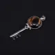 Кулон Ключ, 6х2см, тигровый глаз BJK484-04