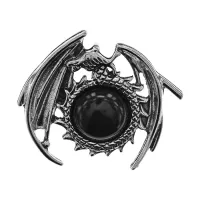 Кулон Дракон, 4х4,5см, черный агат BJK485-02