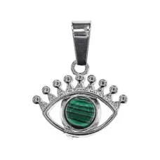 Кулон Глаз, 1,5х2см, малахит BJK487-01