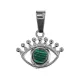Кулон Глаз, 1,5х2см, малахит BJK487-01