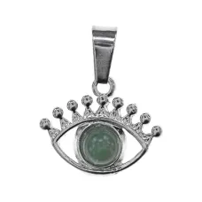 Кулон Глаз, 1,5х2см, нефрит BJK487-03
