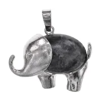 Кулон Слон, 3х3,5см, лабрадор BJK491-03