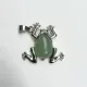 Кулон Лягушка, 3х3см, нефрит BJK493-02