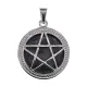Кулон Пентаграмма, d.2,5см, лабрадор BJK496-04