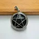Кулон Пентаграмма, d.2,5см, лабрадор BJK496-04