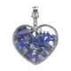 Кулон Сердце, 4х3,5см, лазурит BJK498-04