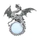 Кулон Дракон, 4х4см, лунный камень BJK499-02