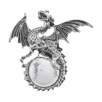 Кулон Дракон, 4х4см, кахолонг BJK499-03