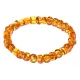 Браслет, 7мм, янтарь BS877