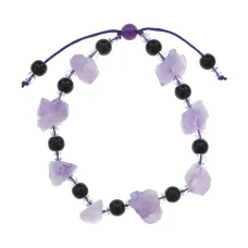 Браслет, аметист, 1 см BS878